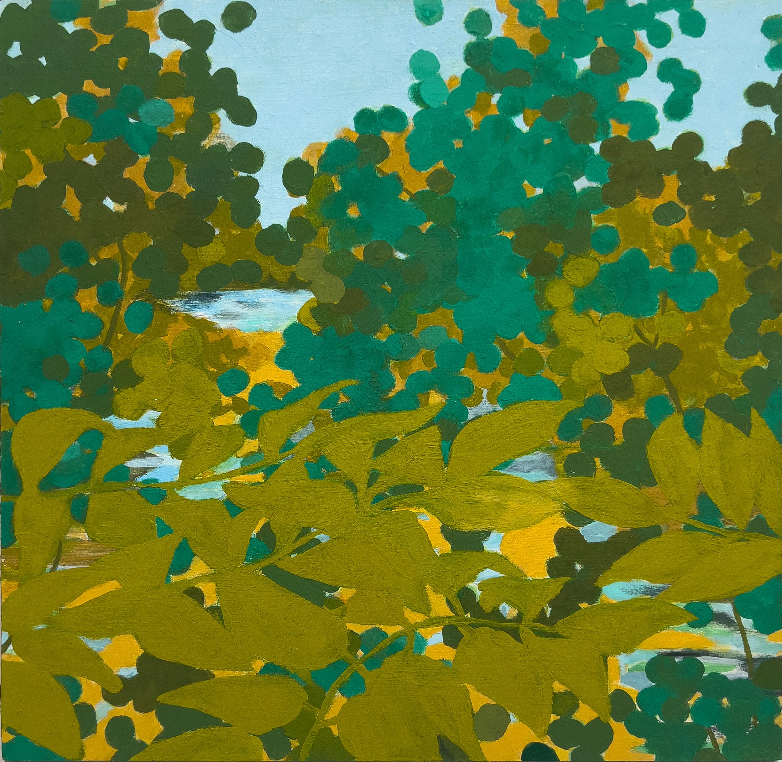 Gillian Theobald "Fictive A Space 75B" 2019 acrylique sur panneau