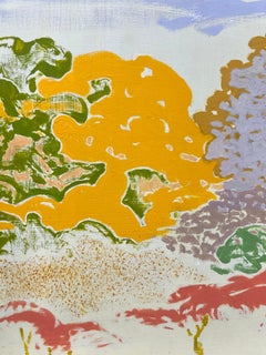 Gillian Theobald "Espacio ficticio (Lila) 106" 2023 acrílico sobre panel