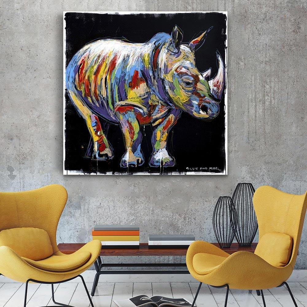colorful animal paintings artist