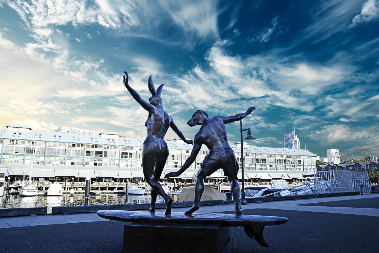 Limited Edition Print Artwork titled ‘Wave Riders, Sydney’ by Gillie and Marc - Photograph by Gillie and Marc Schattner