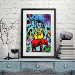 Animal Print - Gillie and Marc - Art - Limited Edition - Wild - Elephant Stack