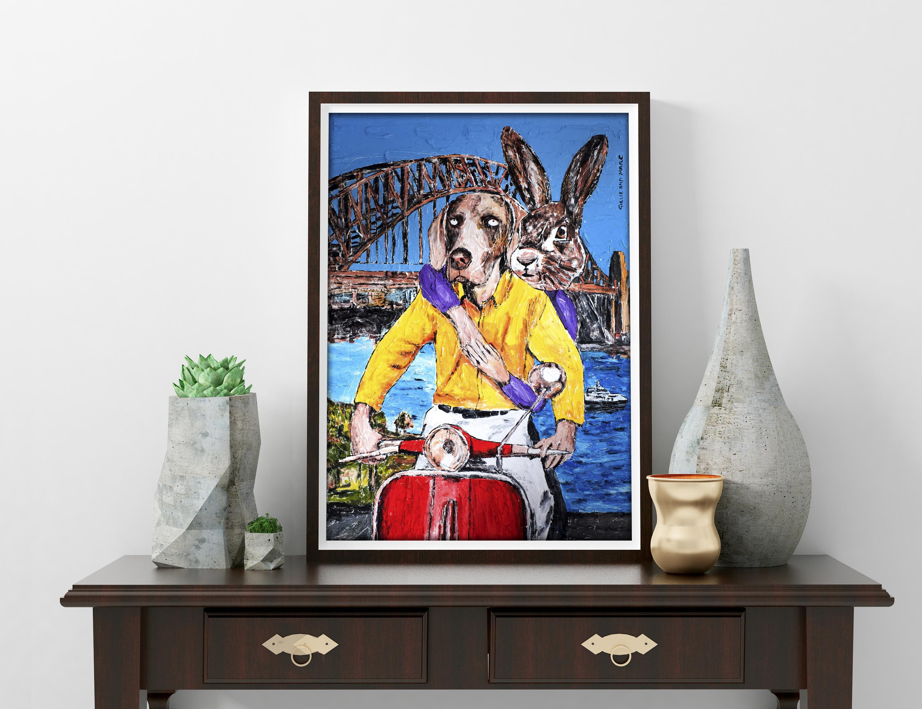 Animal Print - Gillie and Marc - Art - Ltd Ed - Giclee - Excitement in Sydney For Sale 2