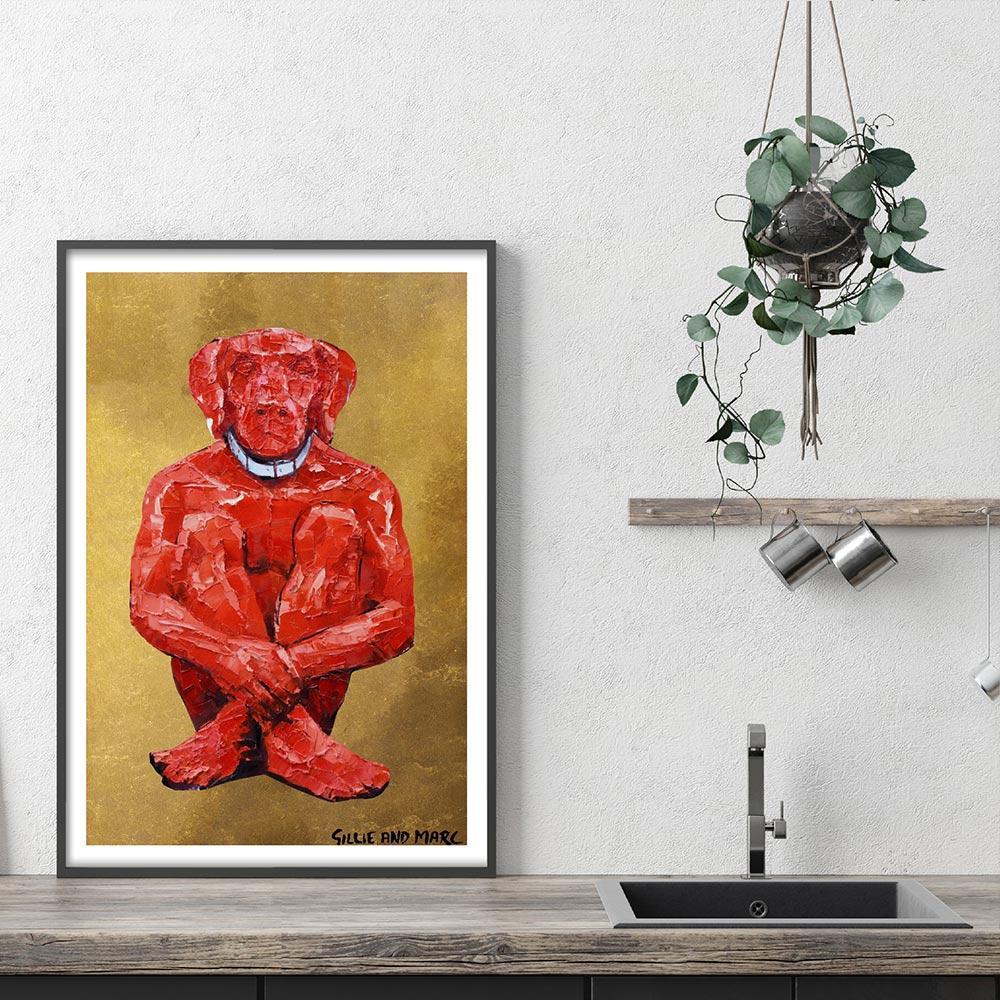 Title: Lost Dog in Red and Gold
Limited Edition Print  /100

A limited edition giclée print is the perfect solution especially if you missed out on one of Gillie and Marc’s original paintings. 

Limited edition giclée prints are produced on Entrada
