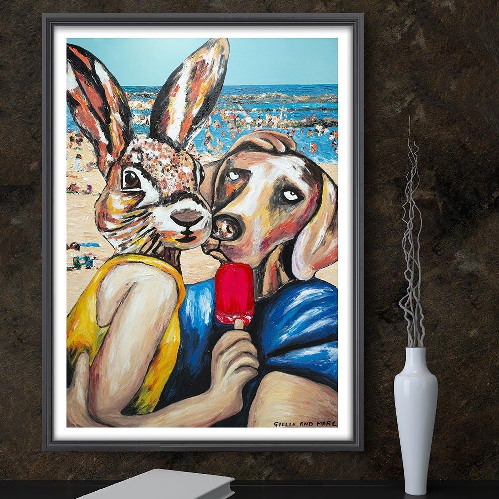 Animal Print - Pop Art - Gillie and Marc - Limited Edition - Beach - Love  For Sale 1