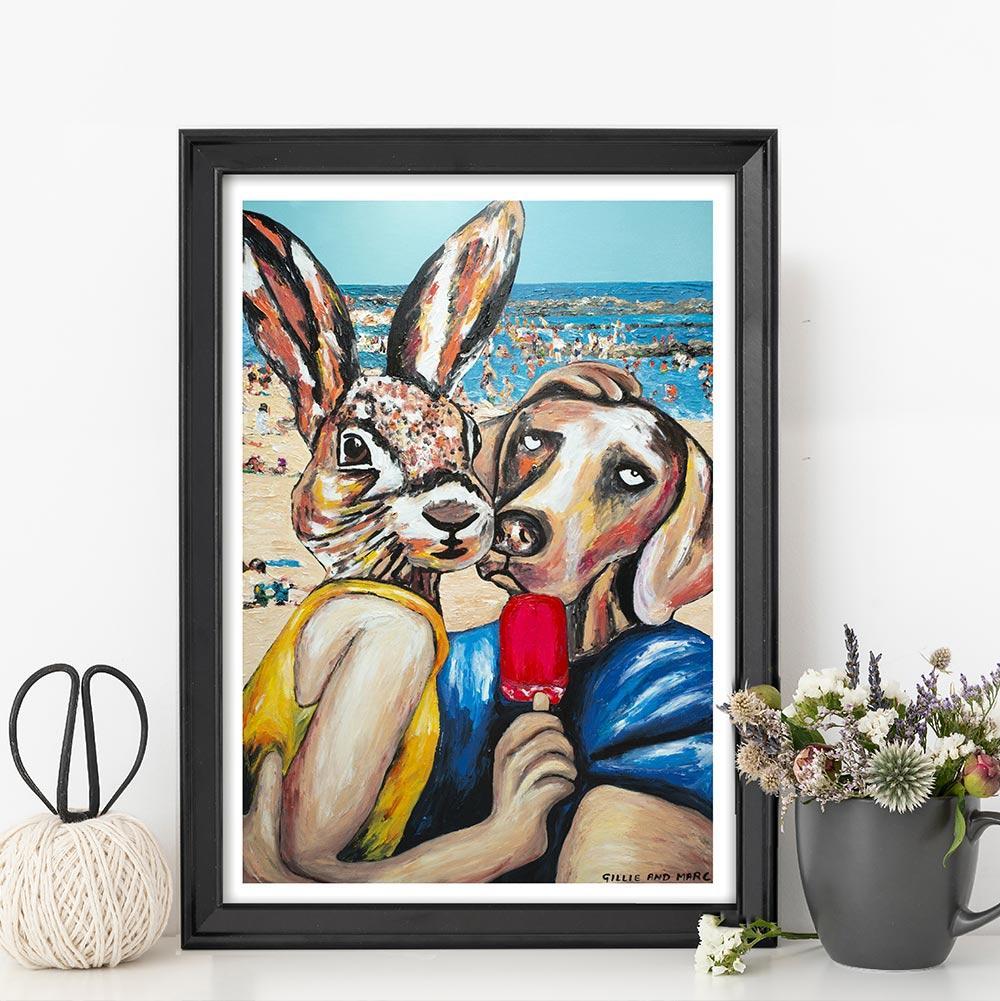 Animal Print - Pop Art - Gillie and Marc - Limited Edition - Beach - Love  For Sale 2