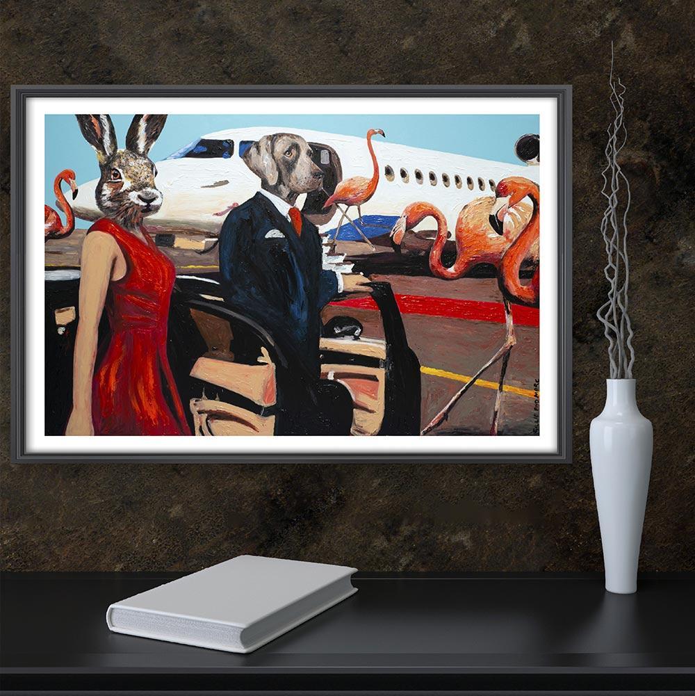 Title: They were leaving on a jet plane and didn't know when they would be back again
Limited Edition Print

A limited edition giclée print is the perfect solution especially if you missed out on one of Gillie and Marc’s original paintings. 

Gillie