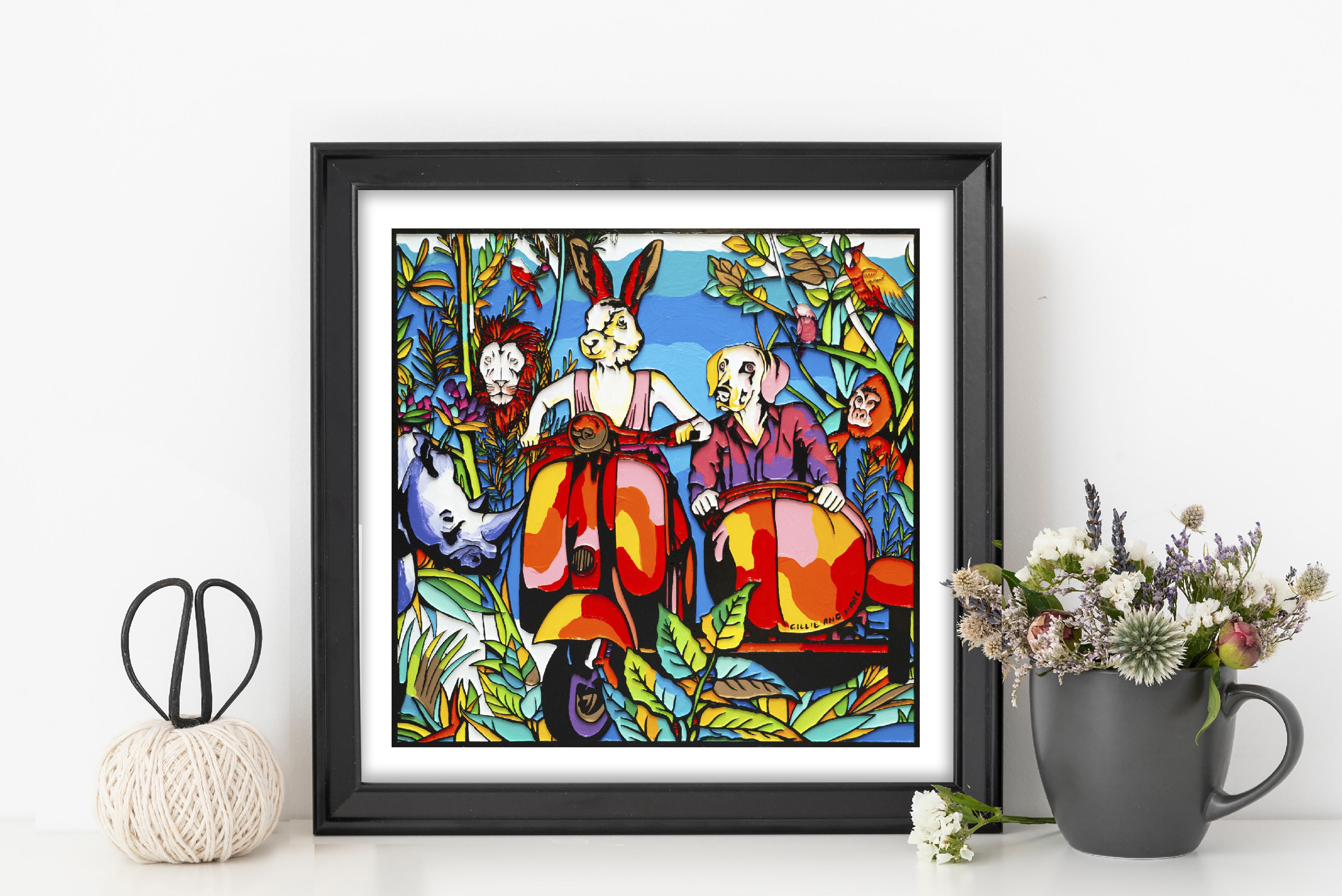 Animal Print - Pop Art - Gillie and Marc - Limited Edition - Jungle Animal For Sale 2