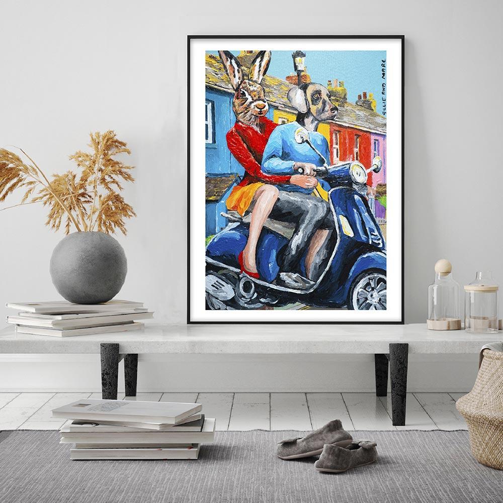 Animal Print - Pop Art - Gillie and Marc - Limited - Vespa - Streets  For Sale 1