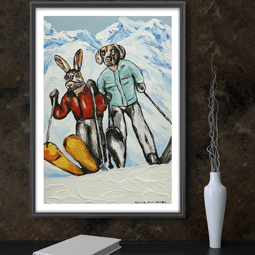 Title: They were snow lovers
Limited Edition Print  /100

A limited edition giclée print is the perfect solution especially if you missed out on one of Gillie and Marc’s original paintings. 

Limited edition giclée prints are produced on Entrada Rag