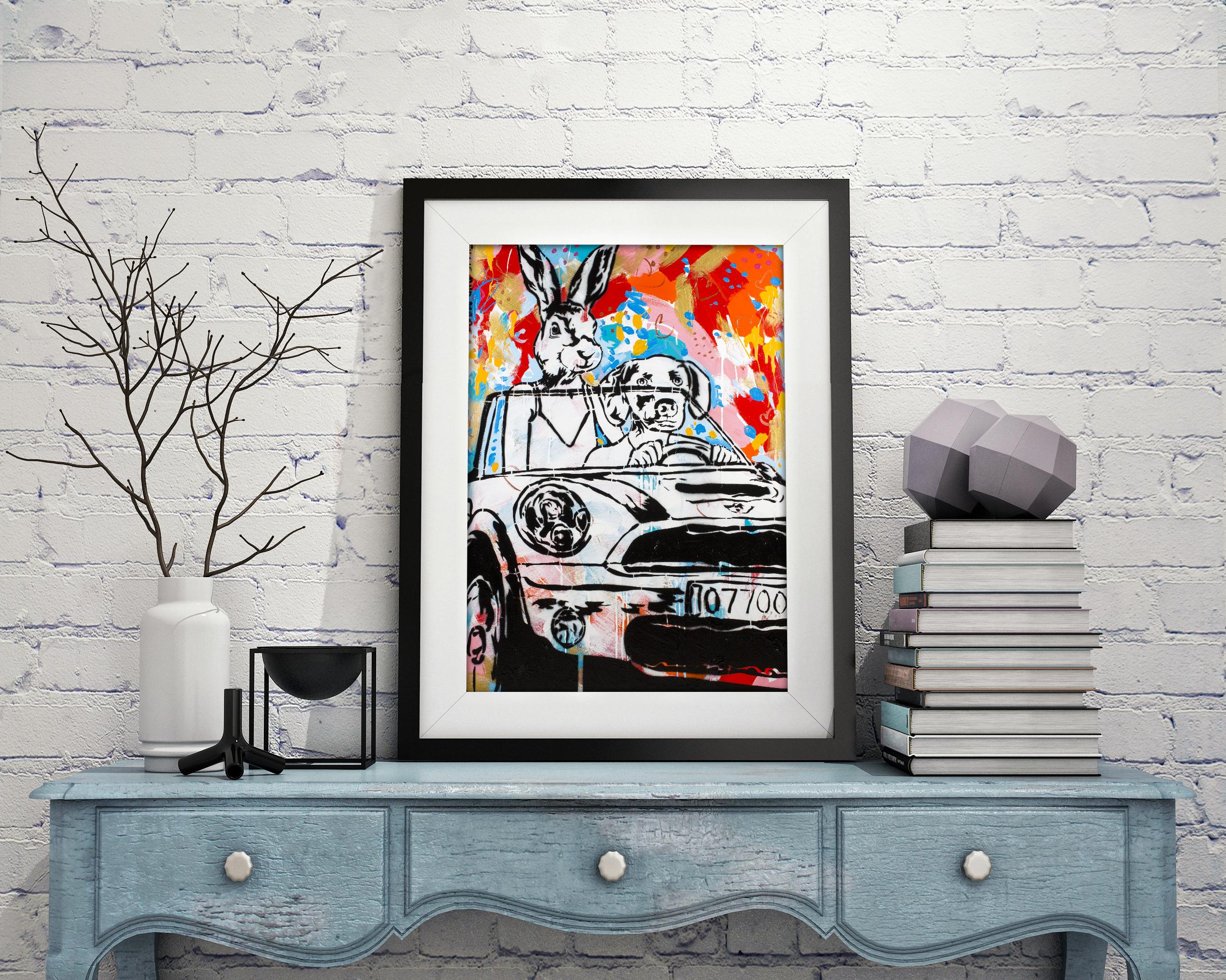 Pop Art - Animal Print - Gillie and Marc - Ltd Ed - Giclee -They loved driving For Sale 1