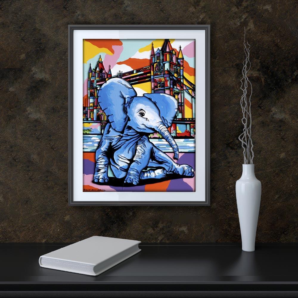 Title: The orphan was looking for a family in London
Limited Edition Giclee Print

Gillie and Marc’s paintings are signed, limited-editions and are produced on Entrada Rag Bright 300gsm, 100% acid free, 100% cotton rag paper, with a 40mm white