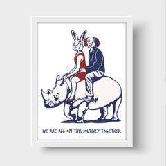 Print - Gillie and Marc - Art - Limited Edition - Love - Rhino - Adventure