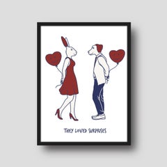 Print - Gillie and Marc - Art - Limited Edition - Love - Surprises - Couple