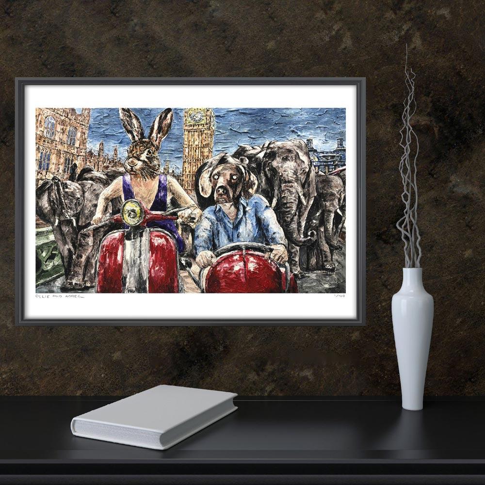 Animal Print - Limited Edition - Art - Gillie and Marc - Elephant Adventure For Sale 3