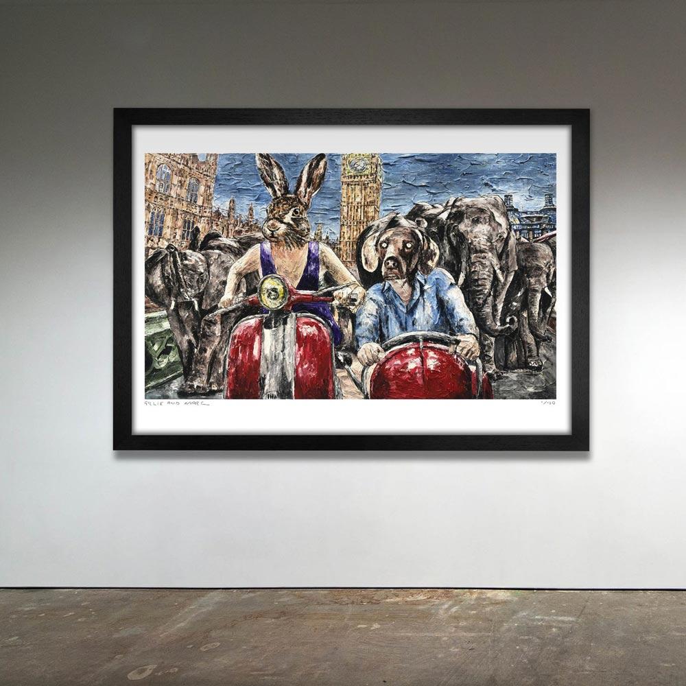 Animal Print - Limited Edition - Art - Gillie and Marc - Elephant Adventure For Sale 5