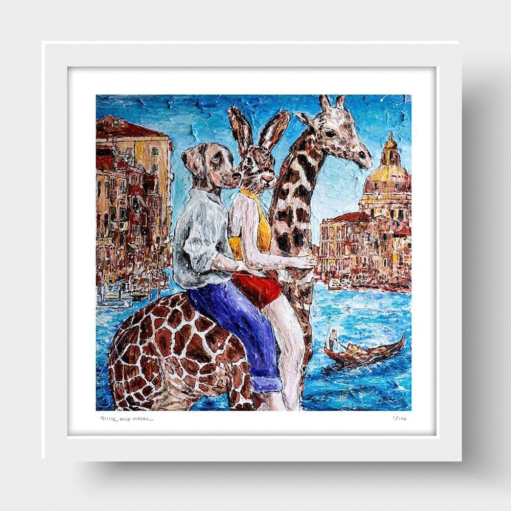 Animal Print - Limited Edition - Art - Gillie and Marc - Giraffe Adventure For Sale 2