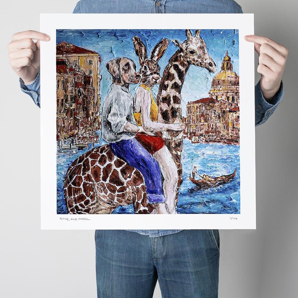 Animal Print - Limited Edition - Art - Gillie and Marc - Giraffe Adventure For Sale 3