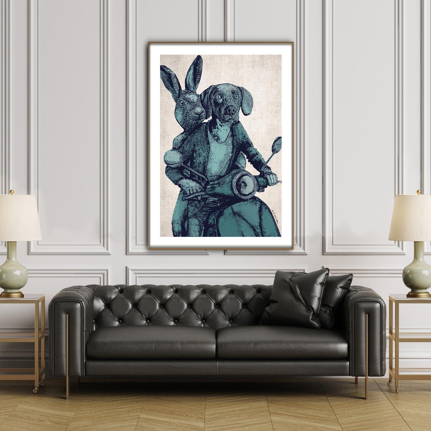 Animal Print - Limited - Art - Gillie and Marc - Vespa Adventure - Love For Sale 2