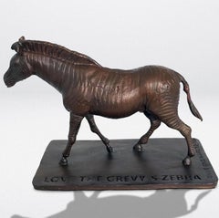 Authentic Bronze Love the Grevy's Zebra Sculpture by Gillie and Marc