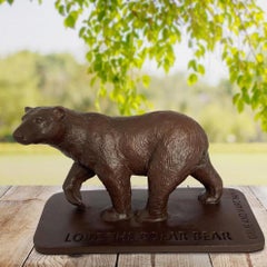 Authentic Bronze Love the Polar Bear Pocket Sculpture by Gillie and Marc