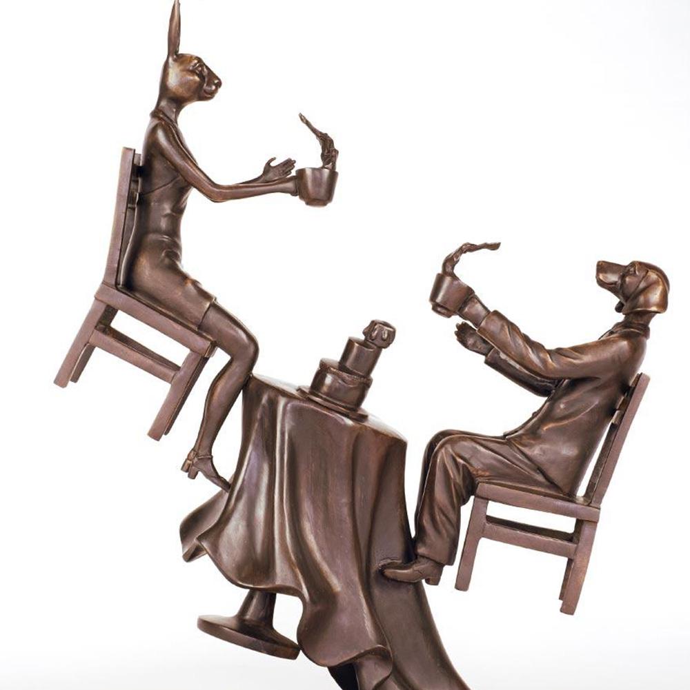 Title: It was a windy day in Paris
Authentic bronze sculpture
Limited Edition /30

World Famous Contemporary Artists: Husband and wife team, Gillie and Marc, are New York and Sydney-based contemporary artists who collaborate to create artworks as