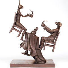 Bronze Sculpture - Art - Gillie and Marc - Love - Dog - Rabbit - Travel - Windy