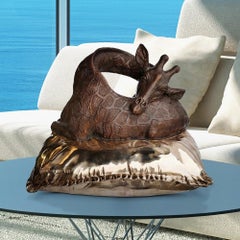 Bronze Sculpture - Limited Edition - Love - Wildlife - Sleeping - Giraffe