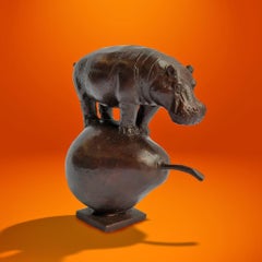 Bronze Sculpture - Limited Edition - Pocket - Love - Hippo - Pearfect - Pear