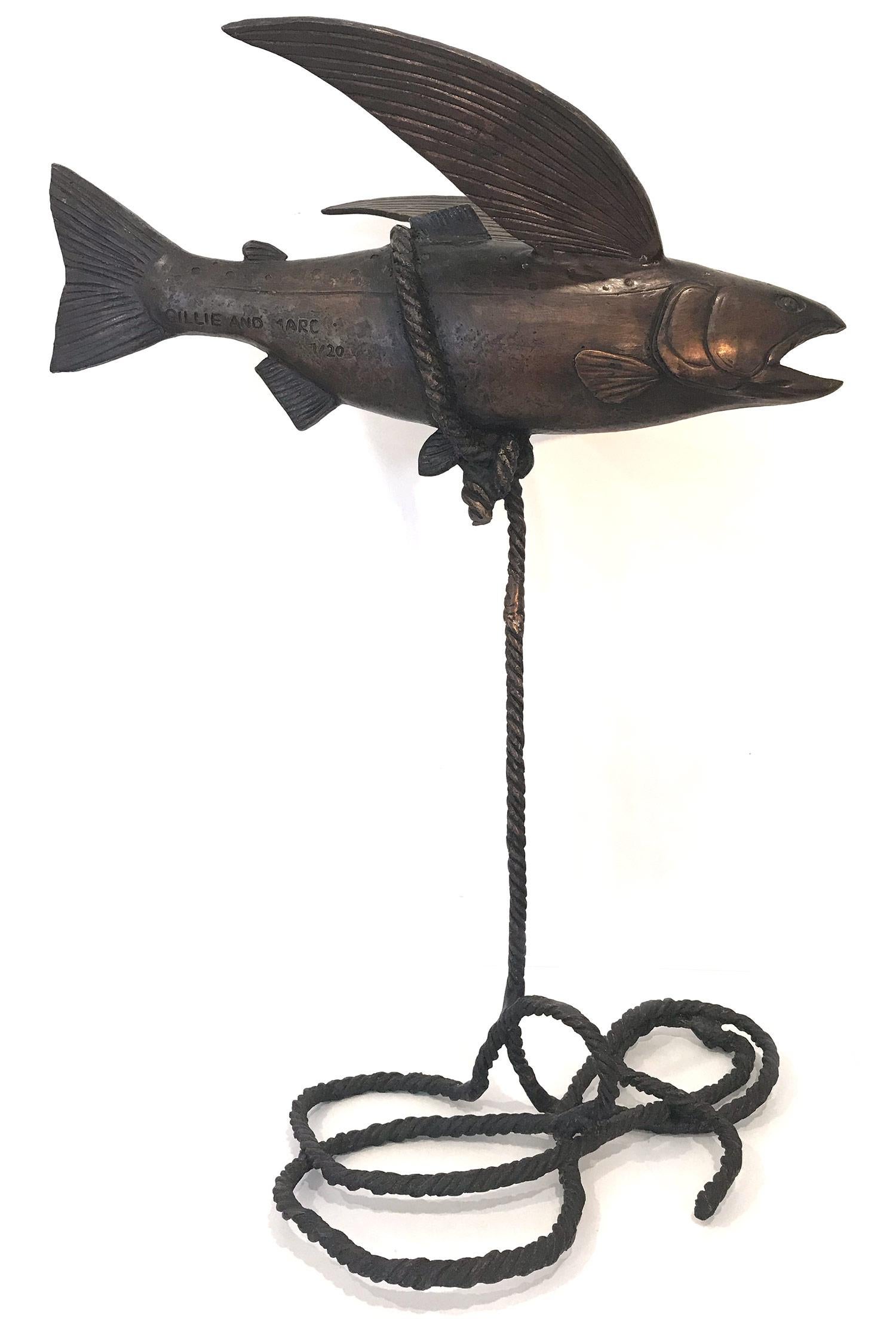 flying fish sculpture