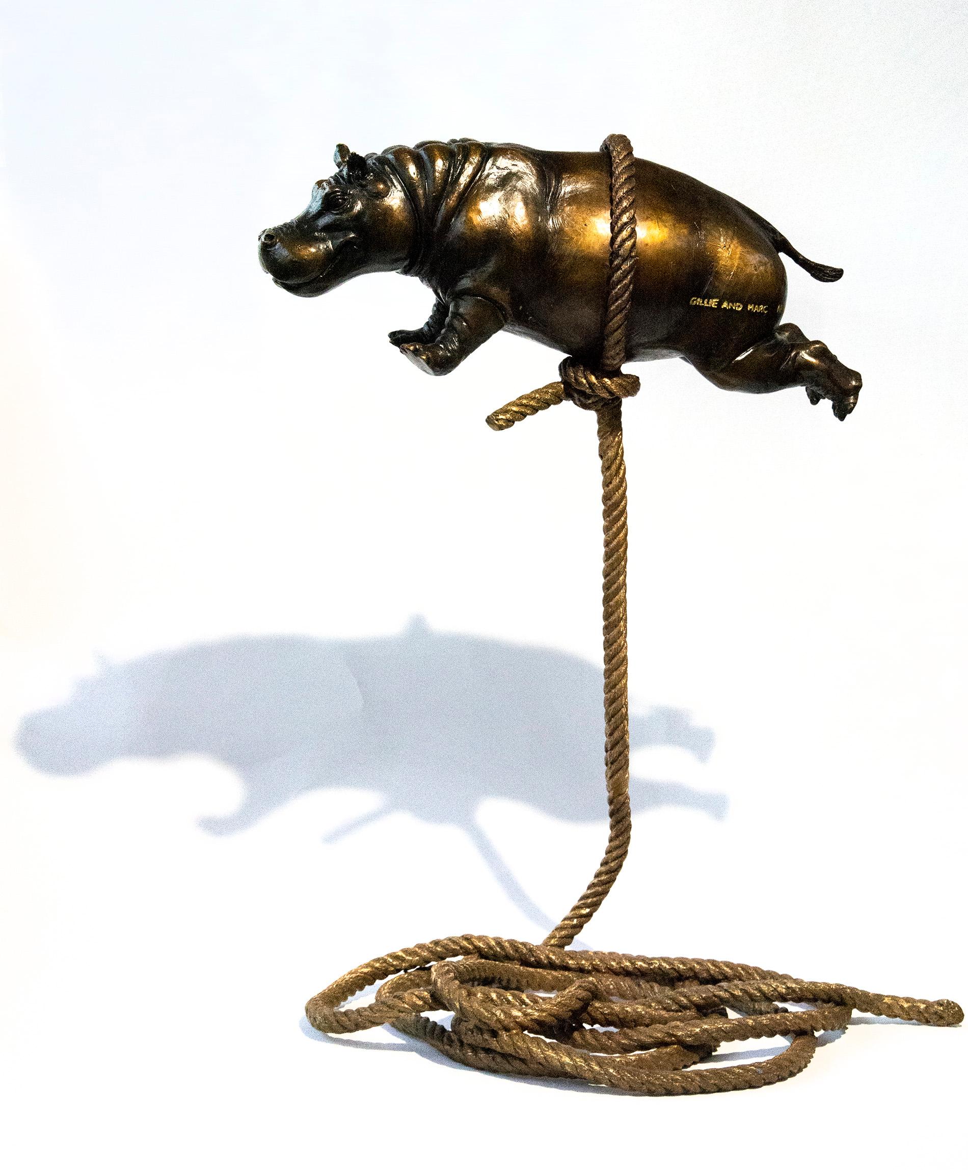 Flying hippo on short rope, AP 2