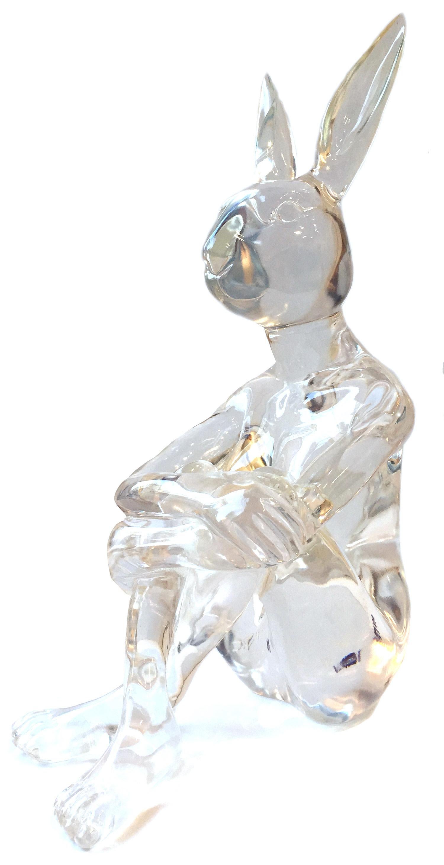 Gillie and Marc Schattner Abstract Sculpture – Lolly Kaninchenmädchen (Clear)