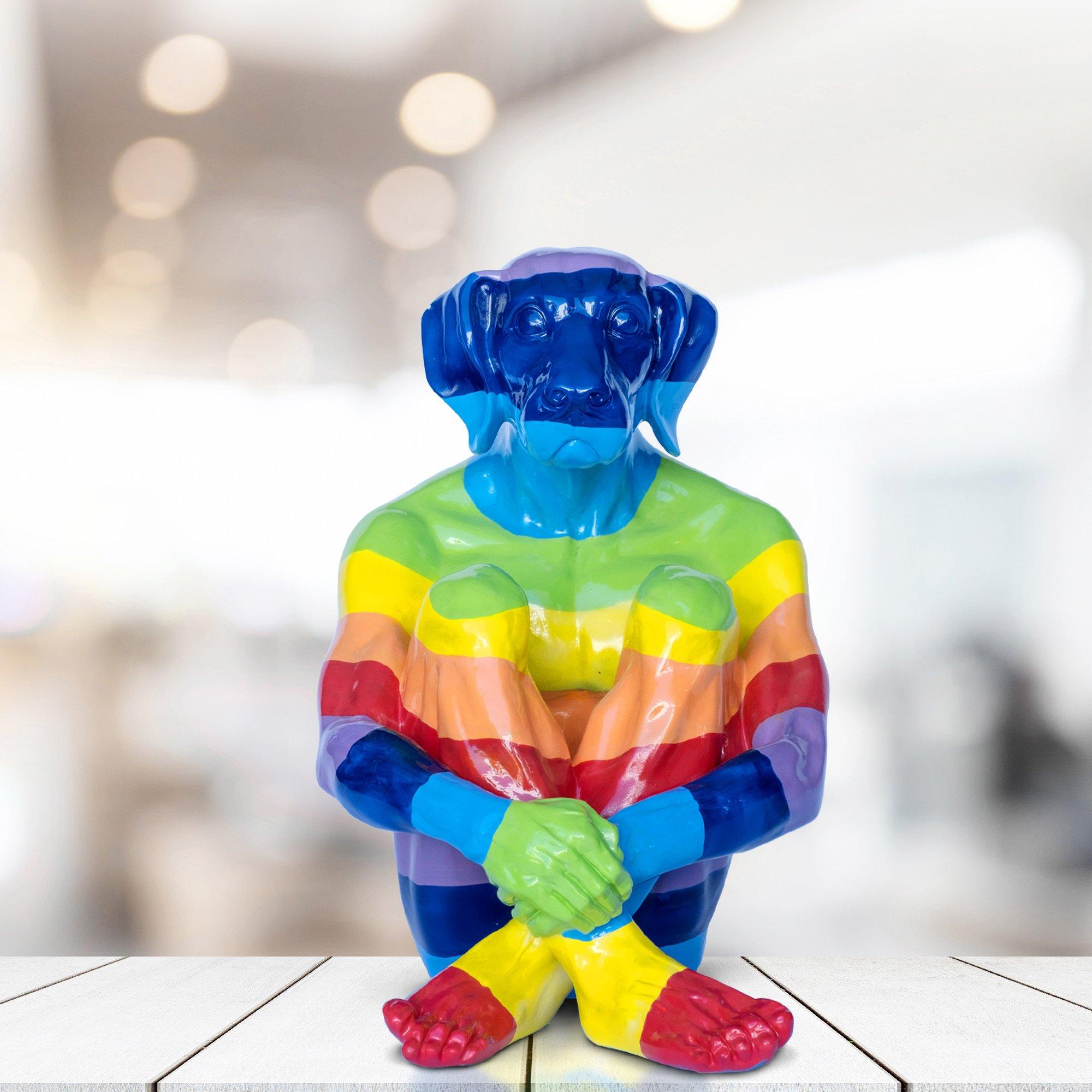 Title: Rainbow Lost Dog
Authentic fibreglass sculpture
Limited Edition

World Famous Contemporary Artists: Husband and wife team, Gillie and Marc, are New York and Sydney-based contemporary artists who collaborate to create artworks as one. Gillie