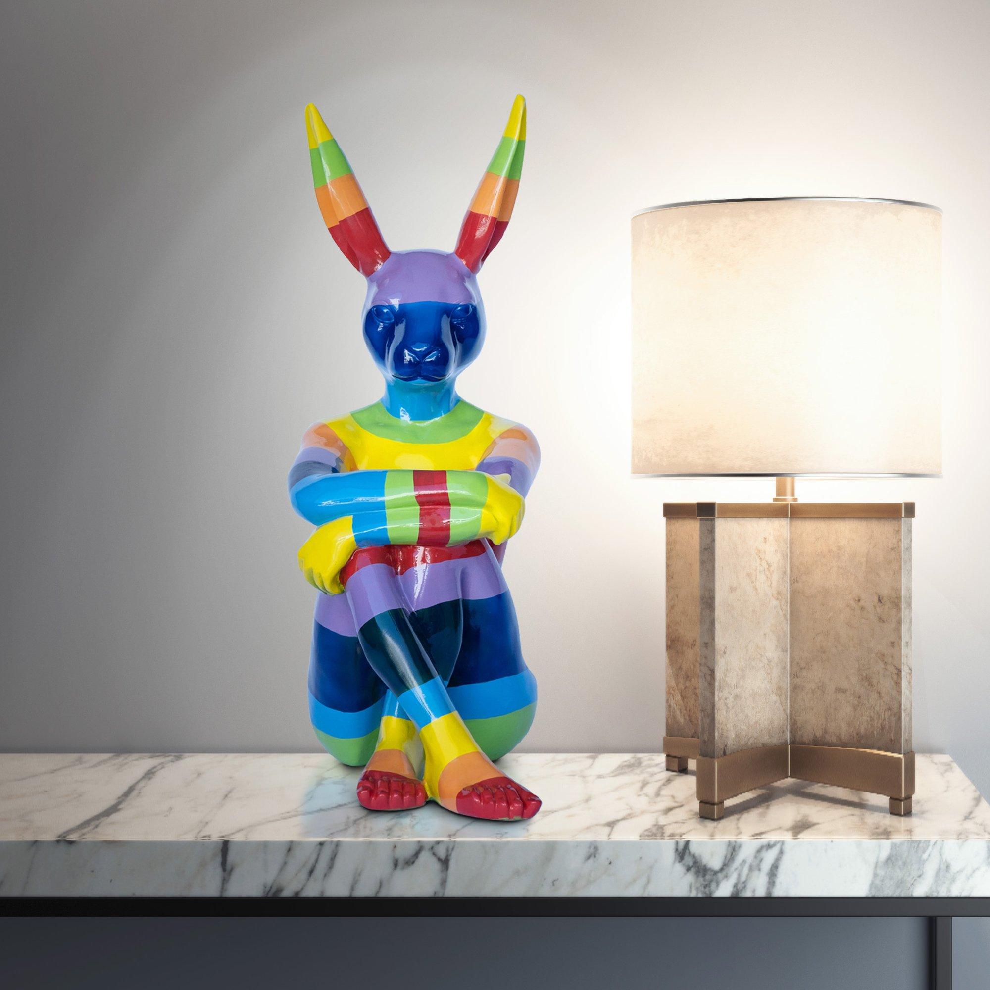 Title: Rainbow Lost Rabbit
Authentic fibreglass sculpture
Limited Edition

World Famous Contemporary Artists: Husband and wife team, Gillie and Marc, are New York and Sydney-based contemporary artists who collaborate to create artworks as one.