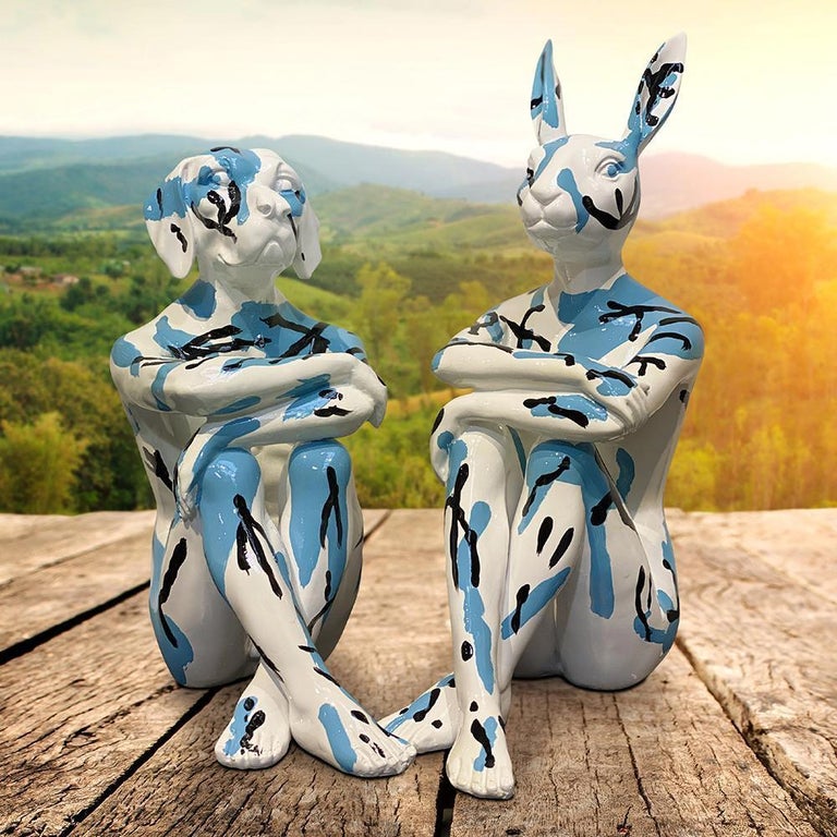 Gillie and Marc Schattner Pop Animal Art Sculpture Resin Gillie