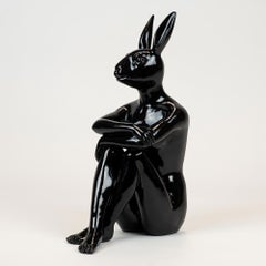 Pop Art - Sculpture - Art - Resin - Gillie and Marc - Cool - City - Bunny Black