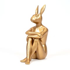 Pop Art - Sculpture - Art - Resin - Gillie and Marc - Cool - City - Bunny - Gold