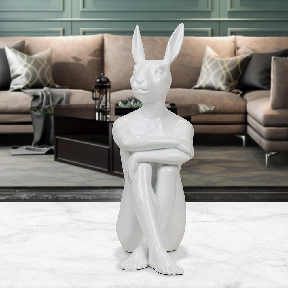 GILLIE AND MARC-direct from the artists-authentic art home wares cushion rabbit 