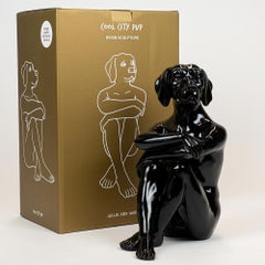 Pop Art - Sculpture - Art - Resin - Gillie and Marc - Cool - City - Pup - Black