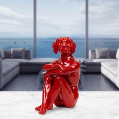 Pop Art - Sculpture - Art - Resin - Gillie and Marc - Cool - City - Pup - Red