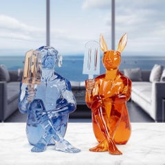 Resin Animal Sculpture - Pop Art - Gillie and Marc - Dog - Rabbit - Icecream