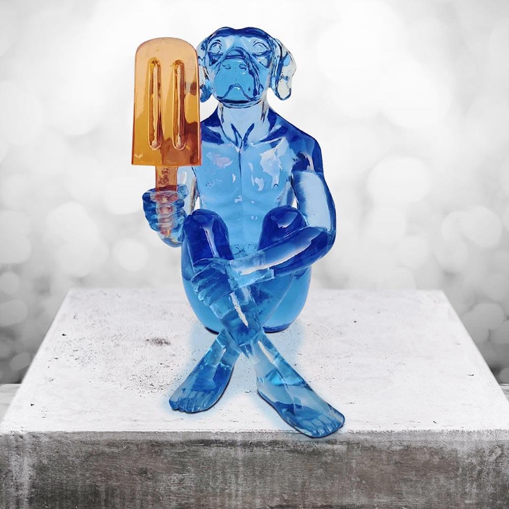Title: He screamed for ice-cream every day 
Authentic resin sculpture
Limited Edition / 100

World Famous Contemporary Artists: Husband and wife team, Gillie and Marc, are New York and Sydney-based contemporary artists who collaborate to create