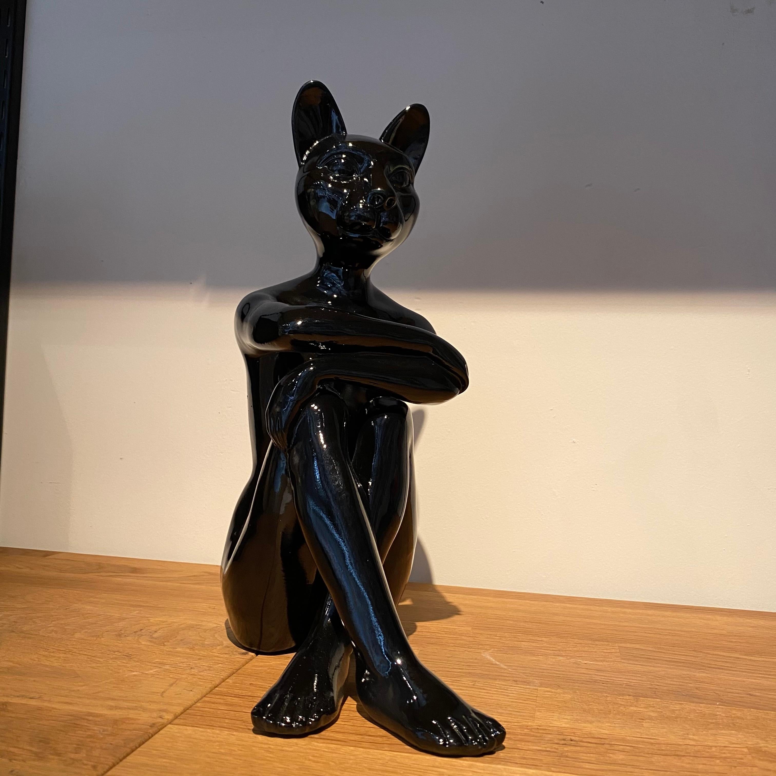 Title: City Kitten (Black)
Authentic polyresin sculpture
Open Edition

World Famous Contemporary Artists: Husband and wife team, Gillie and Marc, are New York and Sydney-based contemporary artists who collaborate to create artworks as one. Gillie