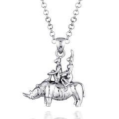 Pop Art - Sculpture - Silver Jewelry - Gillie and Marc - Rabbit - Dog - Rhino