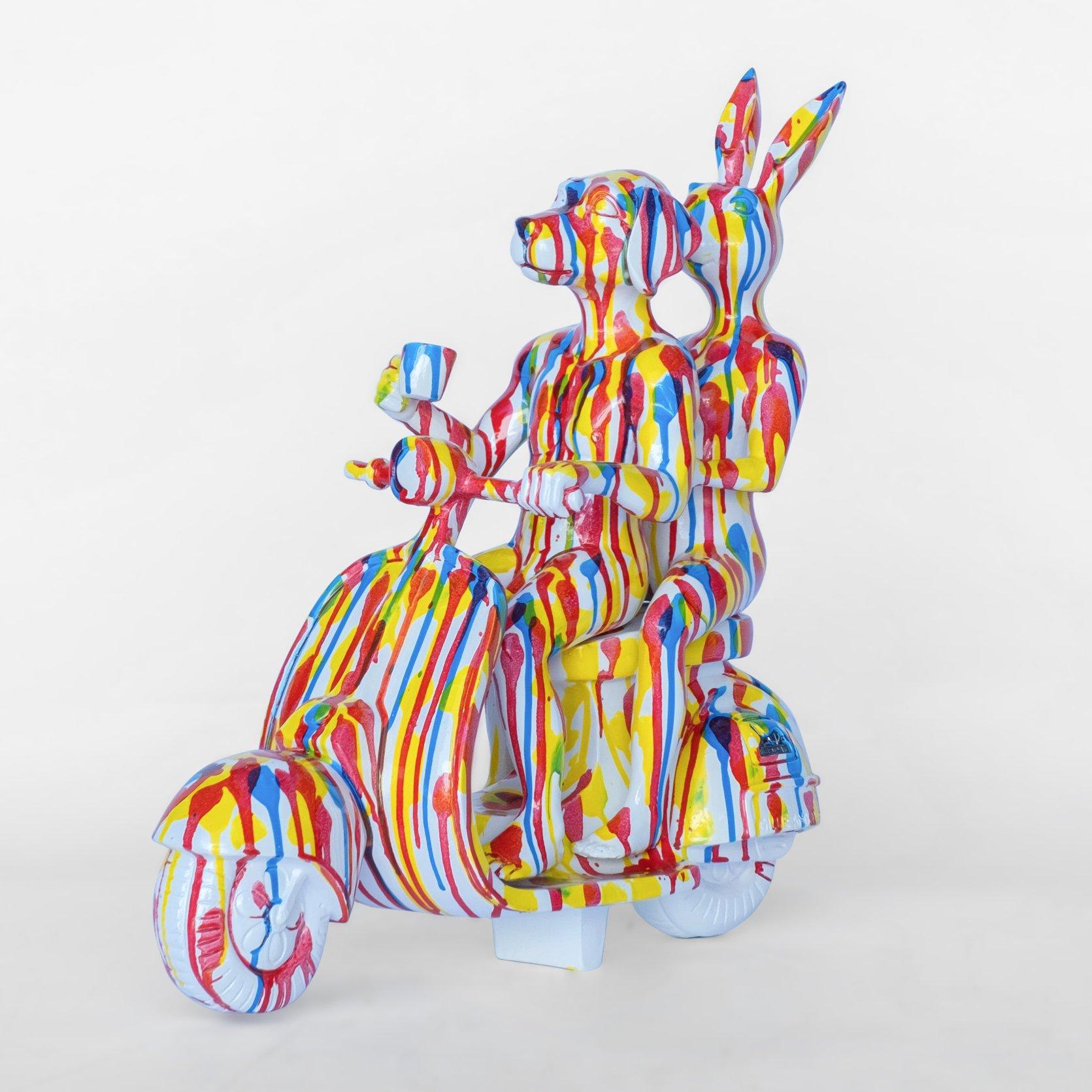 Gillie and Marc Schattner Paire de sculptures Pop Art Art Résine