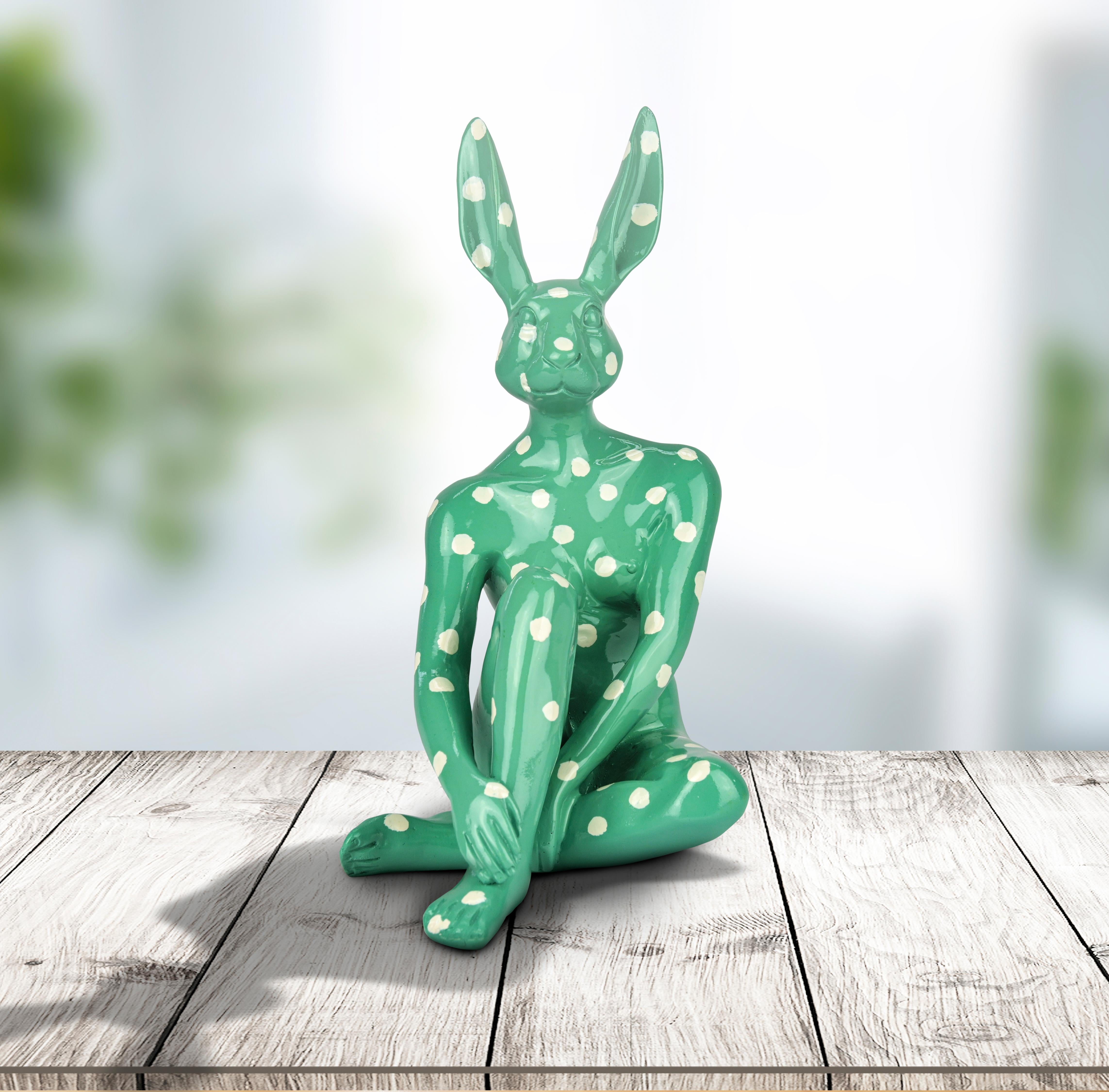 Resin Animal Sculpture - Pop - Gillie & Marc - Mini Rabbit Dog - Polka Dot - Set 3