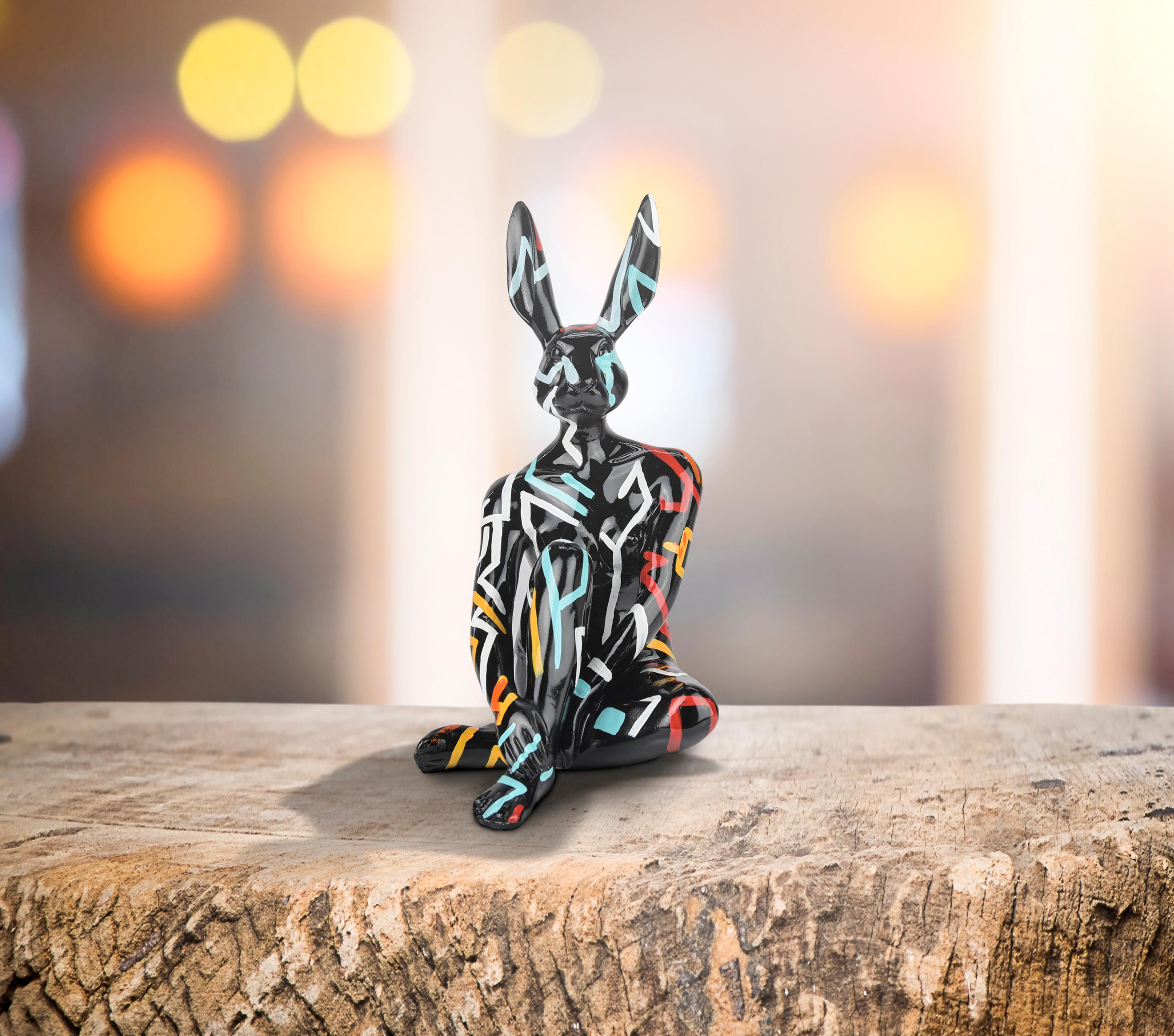Resin Animal Sculpture - Pop - Gillie & Marc - Mini Rabbit Dog - Retro Funk -Set For Sale 4