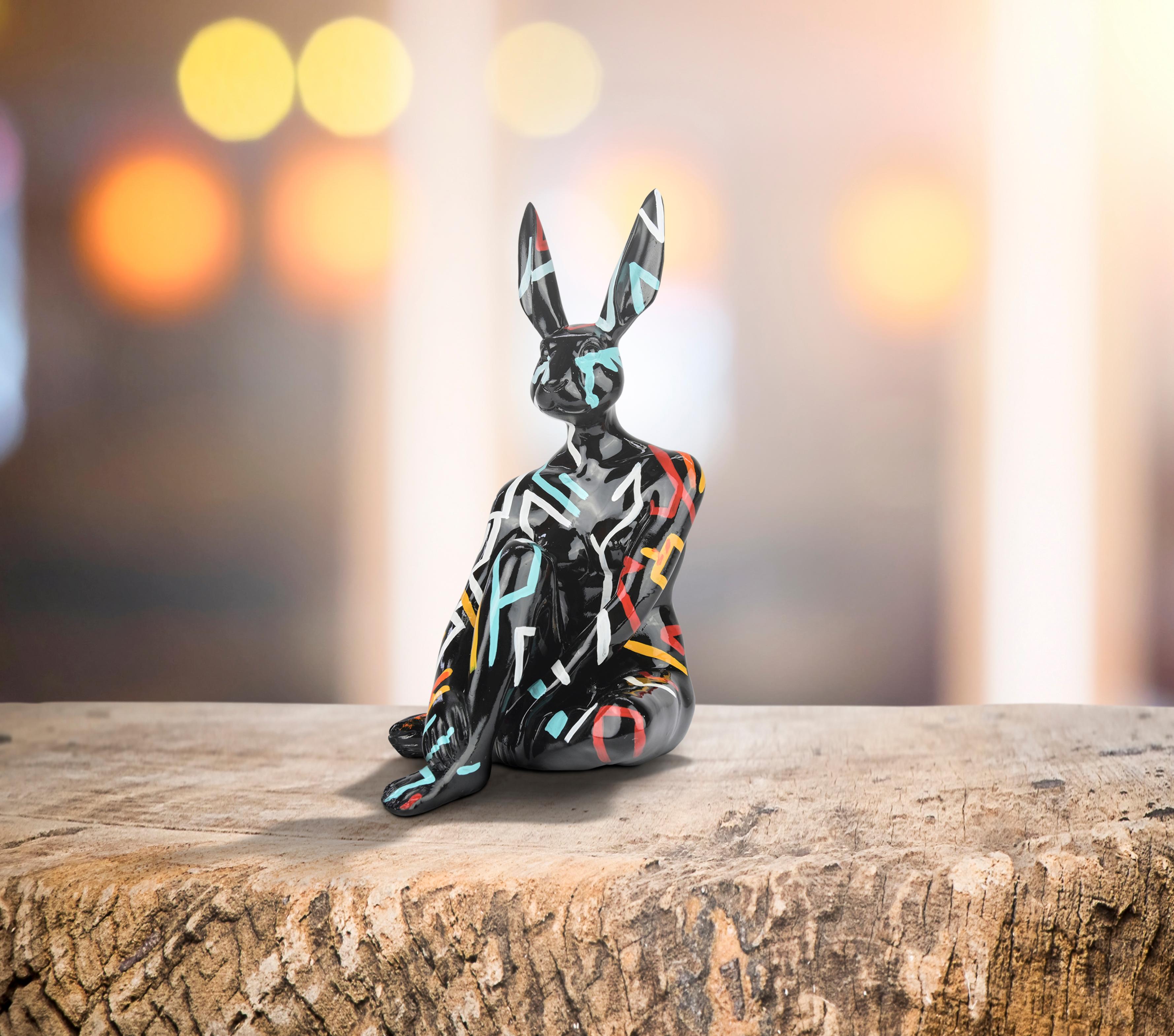 Resin Animal Sculpture - Pop - Gillie & Marc - Mini Rabbit Dog - Retro Funk -Set For Sale 5