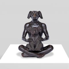 Bronze Animal Sculpture - Art - Gillie and Marc - Dog Man - Nude - Koala - Love