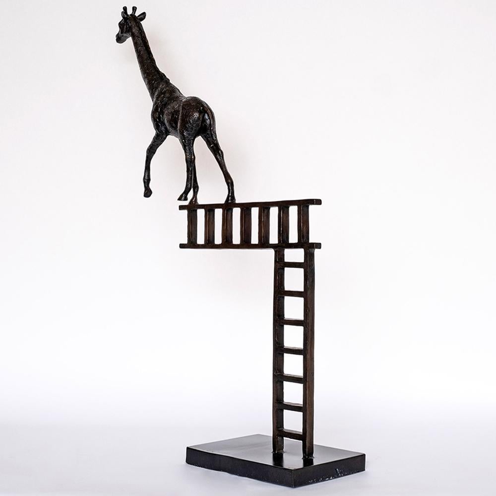 Title: Giraffe reaches new heights
Authentic bronze sculpture
Limited Edition

World Famous Contemporary Artists: Husband and wife team, Gillie and Marc, are New York and Sydney-based contemporary artists who collaborate to create artworks as one.