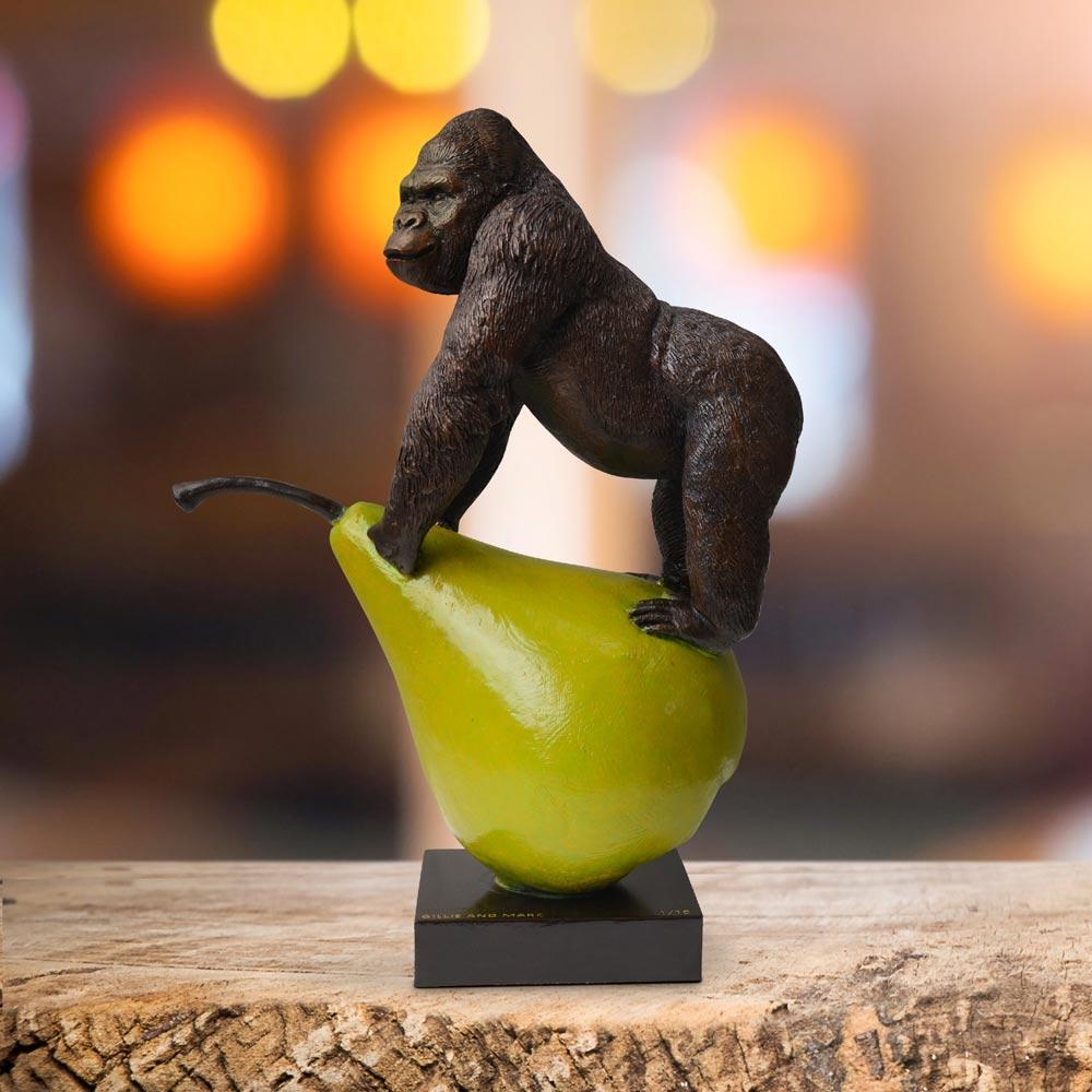 gorilla clay sculpture